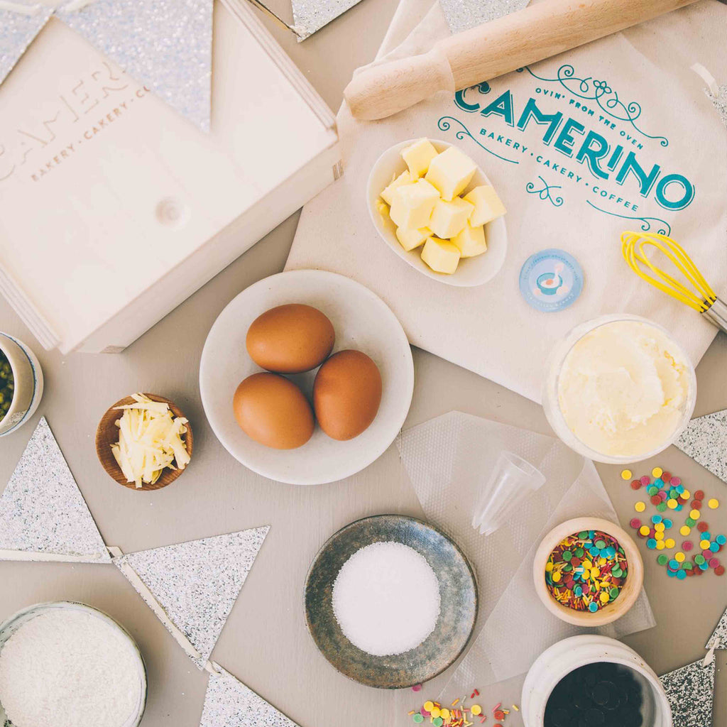 Junior Baking Kits Eggs, Flour, Sugar & Fruit Camerino Bakery