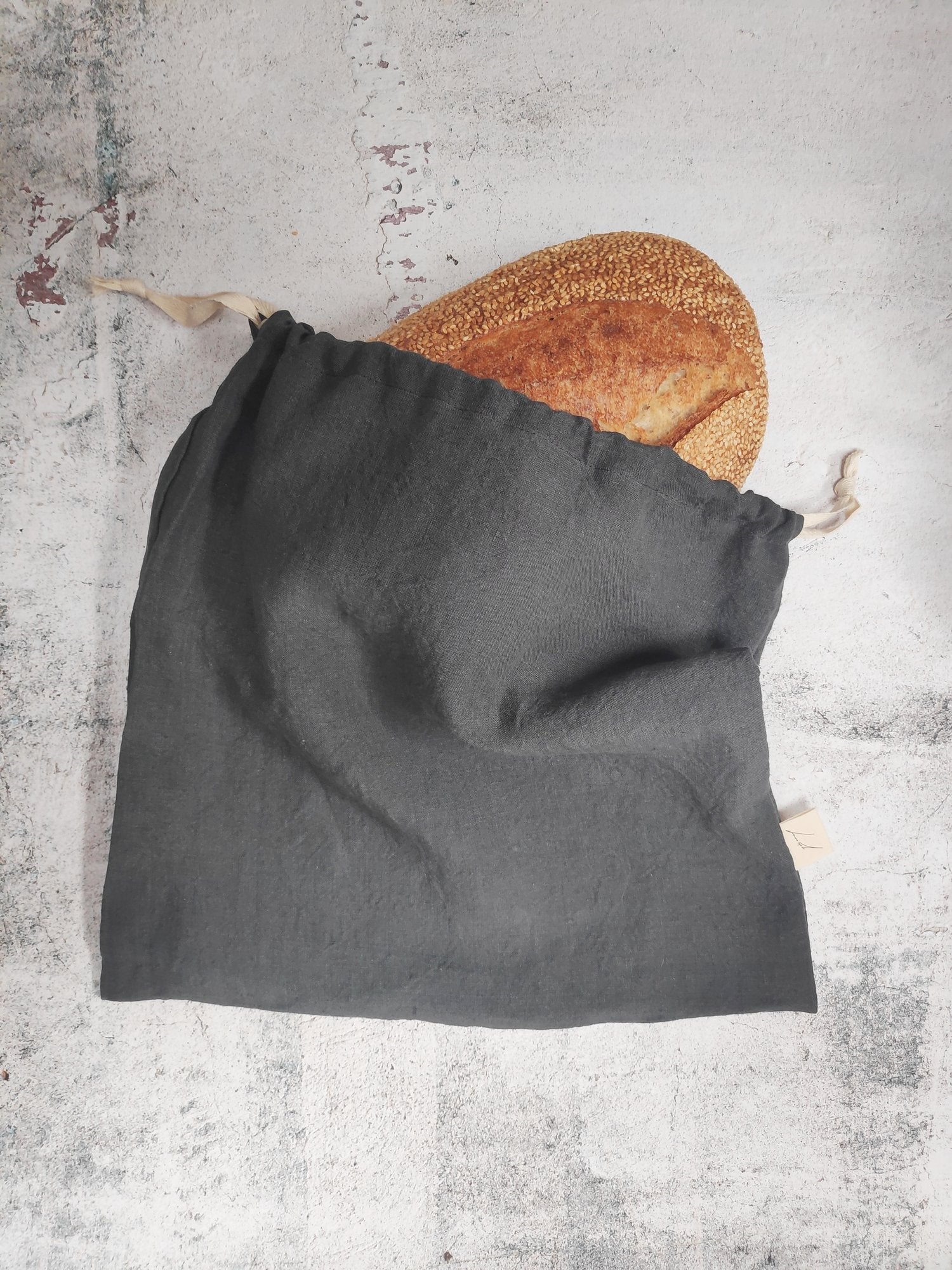Linen Bread Bag